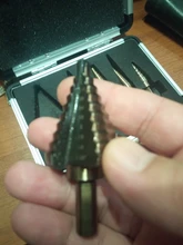 HSS broca de aluminio orificios múltiples juego de brocas para Metal madera agujero de perforación cortador paso cono Taladro