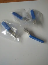 Stainless steel water pipe ball valve stem 3 / 4 - 3 blue handle