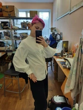 Blusa de gasa de manga larga para verano, camisa de oficina para mujer, tops y blusas para mujer, top de talla grande