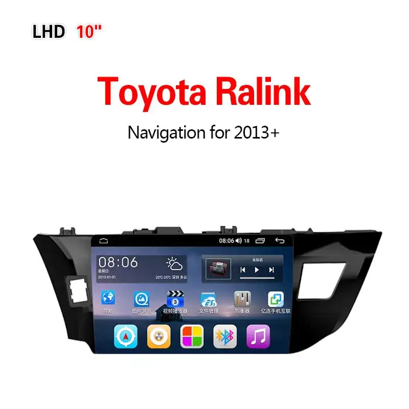 Lionet gps навигация для автомобиля Toyota Ralink 2013+ 10,1 дюймов LT1017Y - Размер экрана, дюймов: 4G8core64G