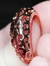 FDLK-anillo con diamantes de imitación clásicos para mujer, joyería de compromiso de boda y novia, Color oro rosa