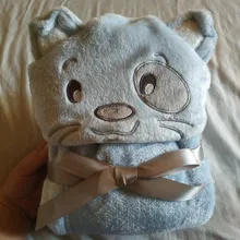 Toalla de baño de lana para bebé, toalla con capucha para chico con forma de animal, bata de baño para bebé, manta receptora para bebé, retención para recién nacido