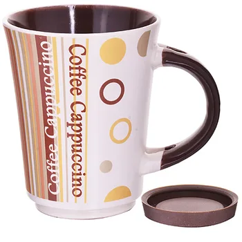 

Mug 360 ml with silicone stand ceramic Loraine 23555