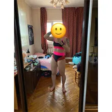 Womens Swimsuits Swimwear Bikinis Biquini Beachwear Patchwork Leopard Push-Up Ingaga Sexy