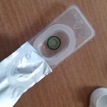 2 uds. De lentes para Cosplay, lentillas multicolores para ojos, maquillaje de Navidad, serie Anime, 1 par