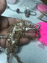 Cuentas chapadas en oro KC, material de cuentas hechas a mano, DIY, pulsera, pendientes, 1 Uds.