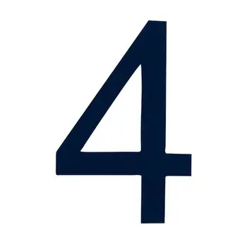 

Number 4 sign, Blue