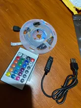 Led-Light-Strips Ribbon-Lamp Decoration Remote-Controller Bedroom Party Rgb Backlight