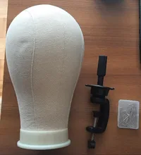 Alileader-Cabeza de Maniquí de entrenamiento, cabeza de bloque de lienzo, soporte para pelucas, envío gratis, Porta agujas