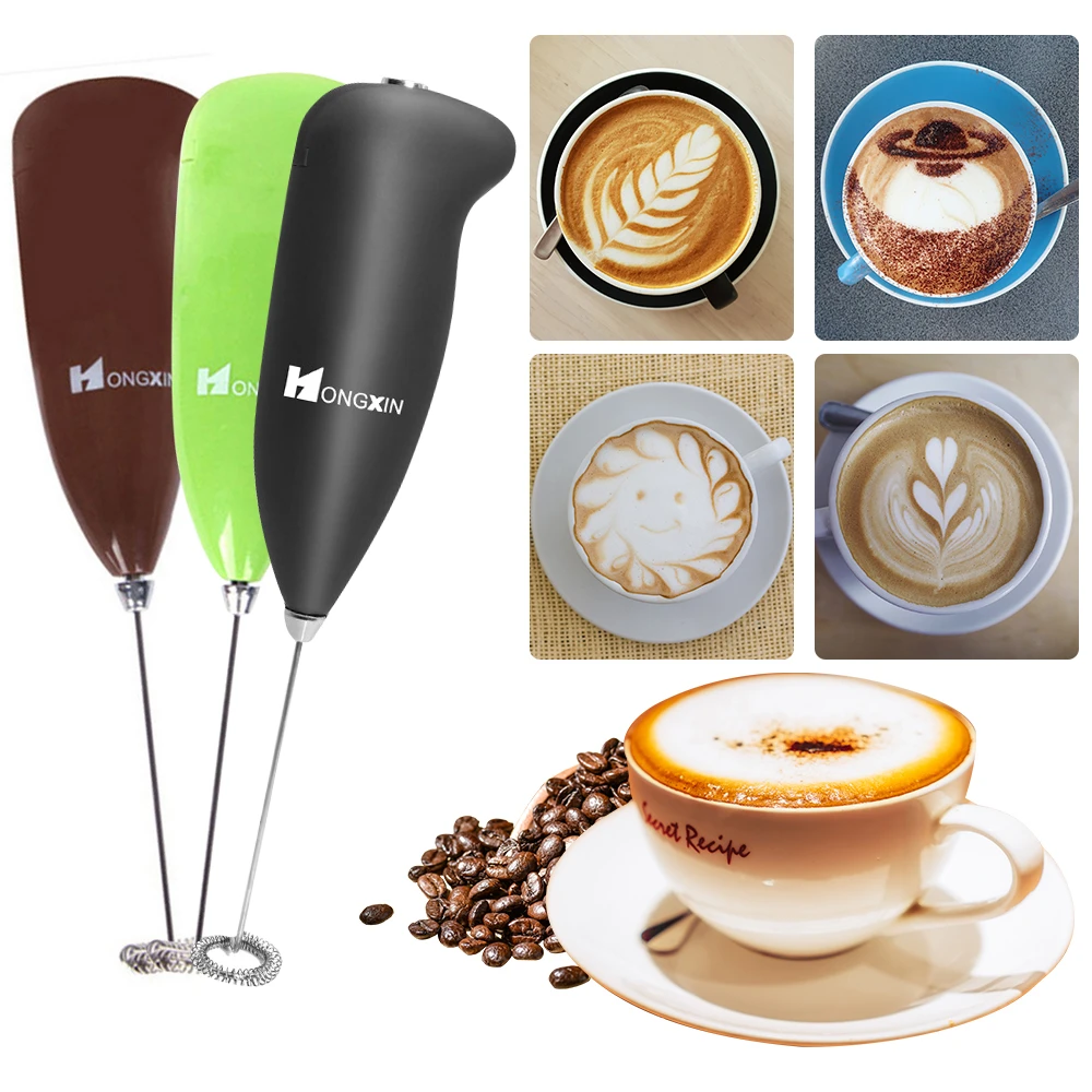 ELECTRIC EGG MILK COFFEE LATTE CAPPUCCINO FROTHER FOAM CORDLESS MIXER BLEND UK