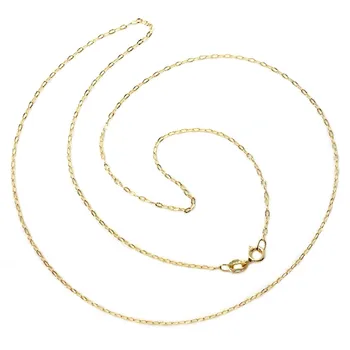 

18k gold chain carved solid long 50 cm. unisex width 1mm. Weight 1.10 grs. [9449]