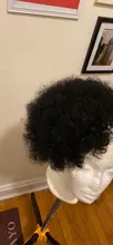 Cola de Caballo rizada Afro Puff, 100%, coleta de pelo humano brasileño con cordón con Clps para mujeres, negro Natural #2 #4, marrón