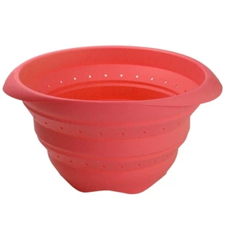 

Red folding Silicone colanders 18cm