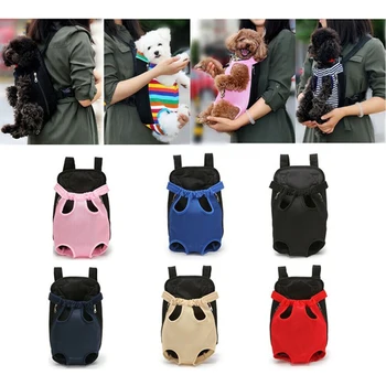 

Pet Dog Carrier Backpack Mesh Outdoor Travel Products Breathable Shoulder Handle Bags Pet Front Bag for Small Dog Cats