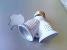 Converter Bulb-Adapter Light-Lamp 2e27-Lamp-Holder E27 Splitter Y-Shape To Halogen LED