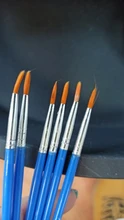 12 Uds. De pinceles de nailon para pintar, accesorios de arte para niños, pincel para pintar con acuarela, artículos de dibujo artístico