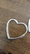 Pendientes de plata de ley 925 con corazón para mujer, pendientes con aros para los oídos, Charms originales de Millie