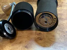 XEOLEO-molinillo de Café Manual de aluminio, 50MM, amoladora de rebaba de acero inoxidable, máquina café cónica