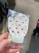 1 par de dibujos animados Anti-agarrando guantes de protección manopla para bebé lindo Unisex niñas niño corazón estrella recién nacido amor cara