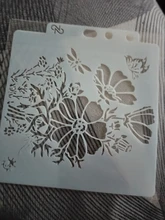 Nuevo 4 unids/lote 13cm 5,1 1/4 círculo borde DIY capas plantilla para pintura libro de recortes colorear relieve álbum decorativo plantilla
