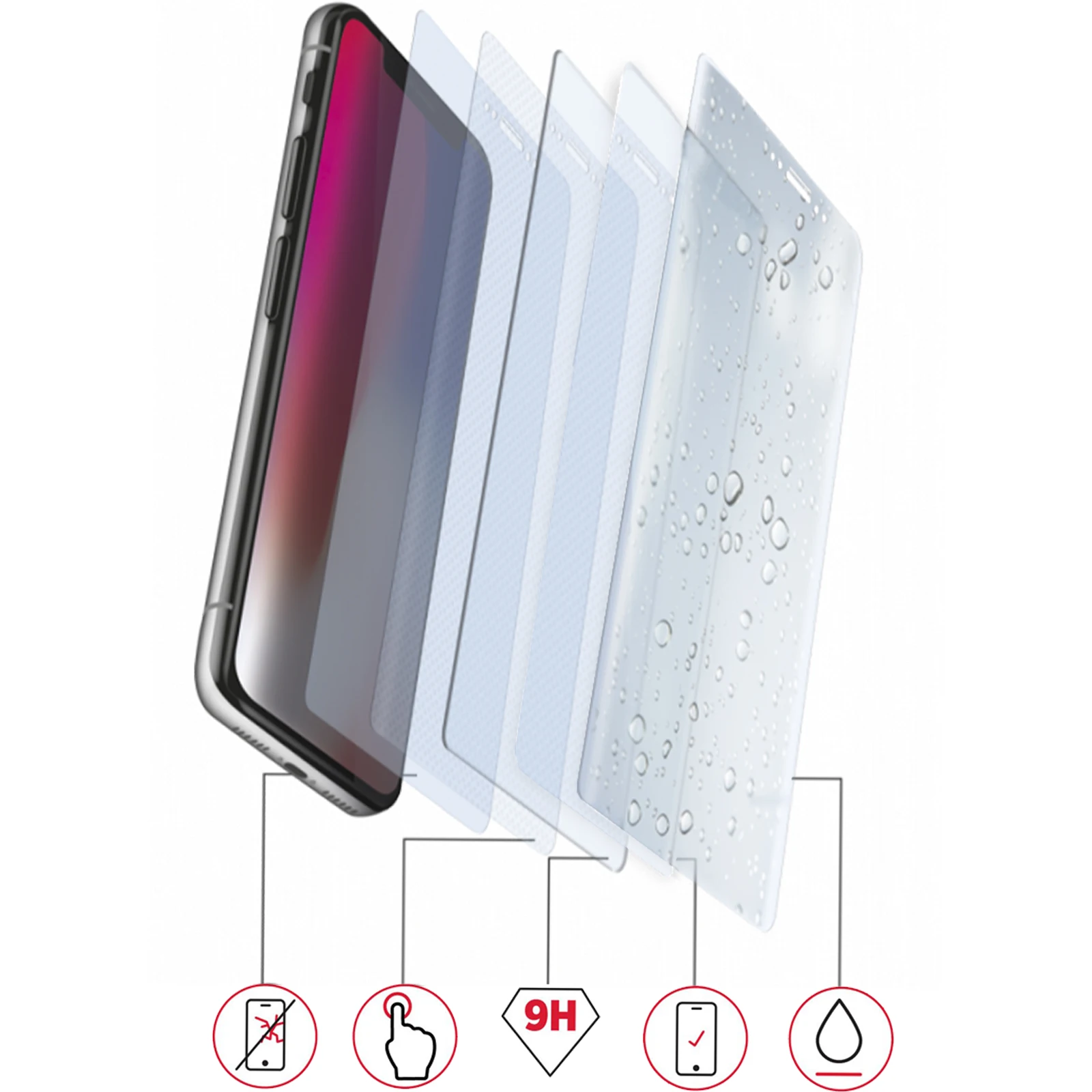 Закаленное Стекло Экран протектор Xiaomi Mi A1/A2/A3/5X/6X/8/9/9 T/LITE/PRO черный