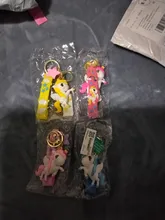 LLavero de unicornio de Pvc con dibujos animados, bonito llavero con unicornio, bolsa colgante para llaves de coche, accesorios de decoración, juguetes para niñas, regalos