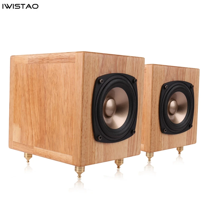 IWISTAO HIFI 4 Inch Full Range Speaker Solid Wood