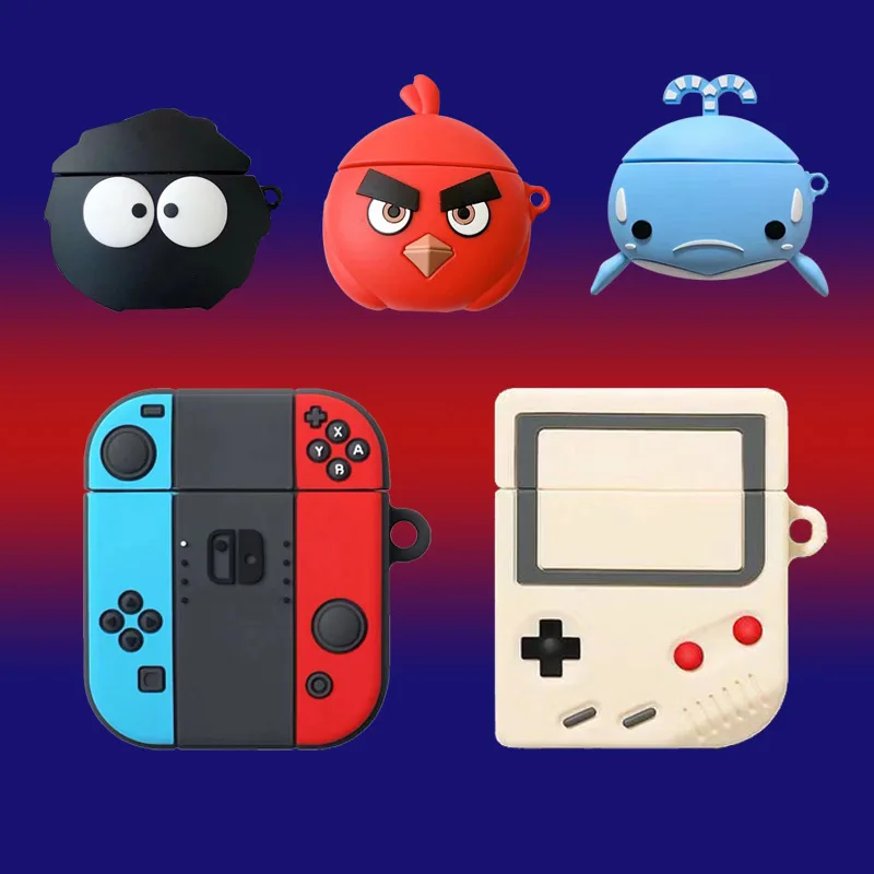 Switch model Cute for airpods case animal airpod whale game fanda high end earphone cover apple buletooth cases | Электроника