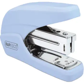 

Stapler rapesco x5 mini capacity 20 sheets use staples 24/6 and 26/6 color blue 154325-1338