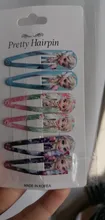 Pinzas para el pelo de dibujos animados de Disney para niños, bonita horquilla de Elsa y Anna de Frozen, accesorios para el cabello, juguetes de maquillaje, regalos, 6 uds.