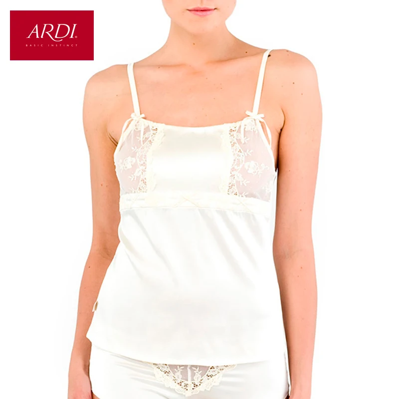 Топ на бретелях из шелка ARDI | Женская одежда