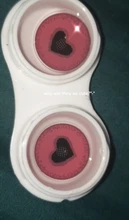 Lentillas de Anime bio-essence para Cosplay, 2 unidades/PAR, para ojos, coloreado con cristales rosas Belleza