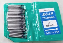 50PCS Dental Diamond FG High Speed Burs BR SERIES for teeth polishing 1.6mm