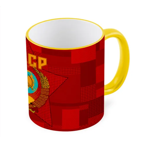 Mug with a full print of the USSR