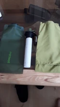 Purificador de agua portátil para supervivencia al aire libre, acampada y senderismo, con bolsa filtrada