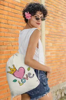 

Angemiel Bag Crowned Heart Love Nappy Backpack