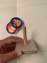 Ring Toy-Supplies Bird Parrot Intelligence Platform Chew-Toy Plastic Training Wood Pet-Develop