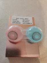 Lentillas de Color gris para ojos, lentillas de contacto de Color marrón y verde, 1 par
