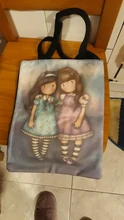 Bolso de diseñador para mujer, bolsa de hombro de lona duradera de alta calidad con estampado de dibujos animados, bolso escolar para chicas