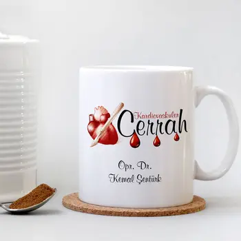 

Personalized Professional Kardiovaskuler Surgeon White Mug Cup-002