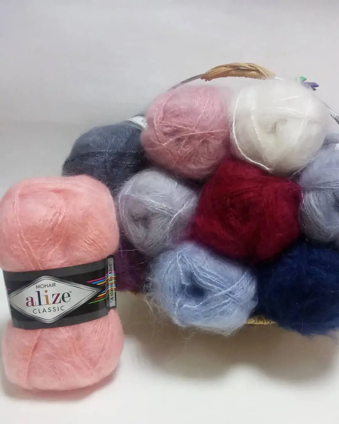 Пряжа Мохер Ализе (Mohair Classic) 100 г / 200 м уп. 5шт. | Дом и сад