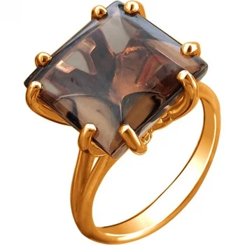 

Esthete ring with 1 pair of red gold