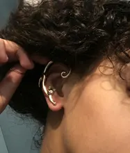 Bonitos pendientes de gato con Clip, pendientes de presión para mujer, Orecchini, pendientes para envolver, pendientes, boucle doreille Clip 2E280