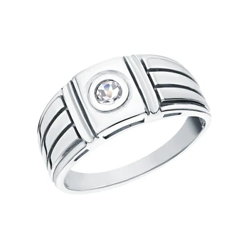 

Silver ring with Topaz sunlight sample 925