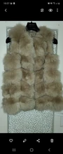Vest Jacket Real-Fur-Coat Natural Winter Fashion Womens High-Quality Luxurious Fox-Fur