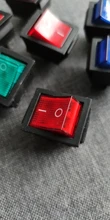 Rocker Button-Light KCD4 16A 4-Pin ON-OFF 125VAC Red 250VAC/20A
