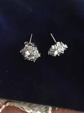 S925 de Color plata Simple ronda Bling CZ piedra de circón pendientes joyería de moda coreana pendientes para las mujeres chica