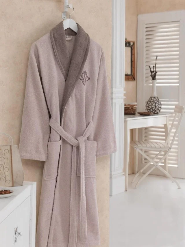 

Cotton Box Daily Bathrobe-Ground Coffee 405636365