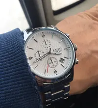 LIGE-reloj analógico de acero inoxidable para hombre, accesorio de pulsera de cuarzo resistente al agua con cronógrafo, complemento masculino deportivo de marca de lujo con diseño moderno, 2021