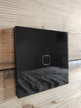 Minitiger-Interruptor de pared de lujo con Sensor táctil, interruptor estándar europeo y británico, de cristal gris claro, de 1/2/3 entradas y 1 vía CA 220